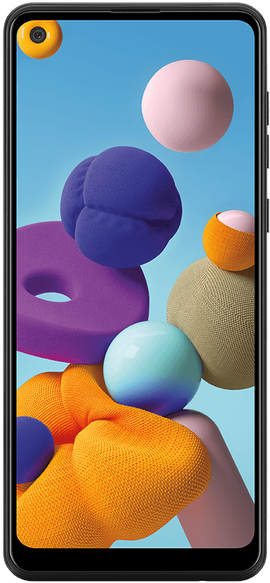 Samsung Galaxy A21 Black Front