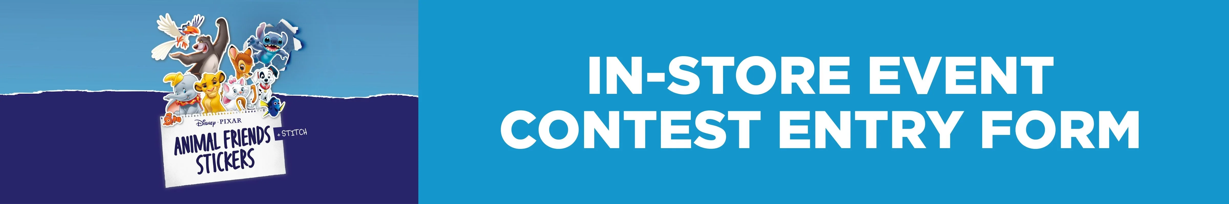 In-Store Event: Contest Entry Form