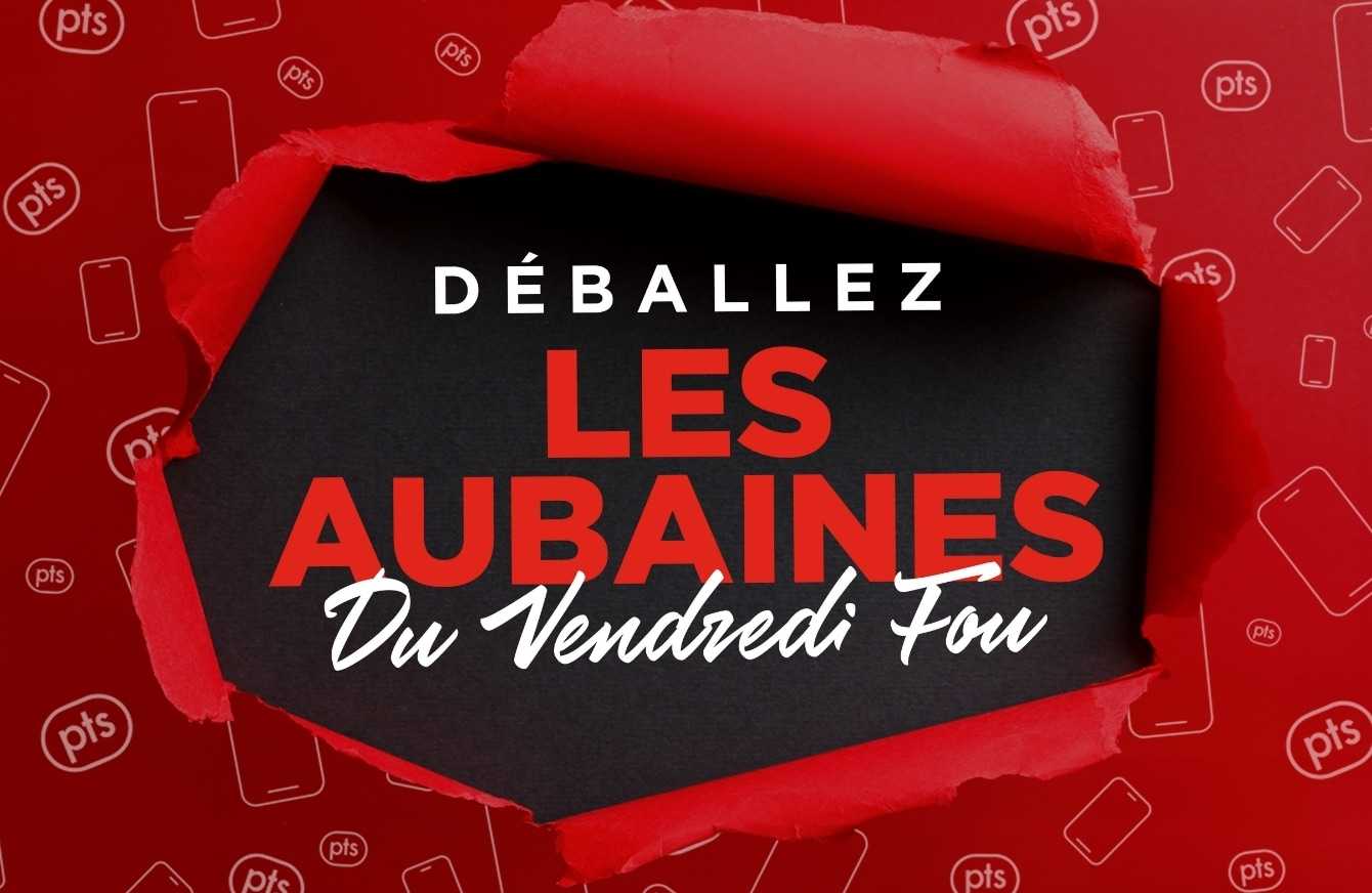 Papier d'emballage rouge avec une grande déchirure et les mots « UNWRAP EARLY BLACK FRIDAY DEALS » (Découvrez les offres du Black Friday en avant-première) à l'intérieur de la déchirure.