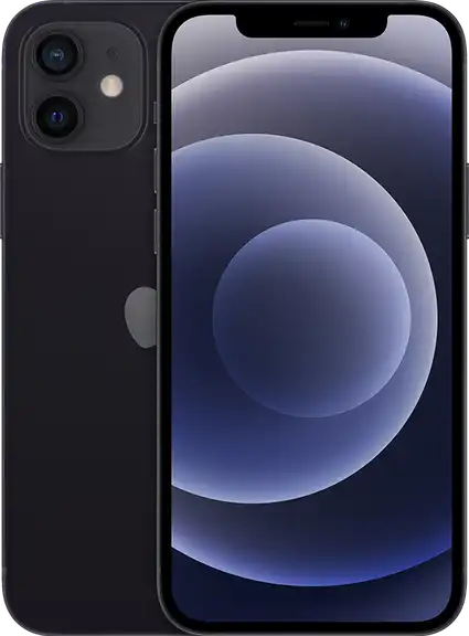 Apple iPhone 12 Black Back Front