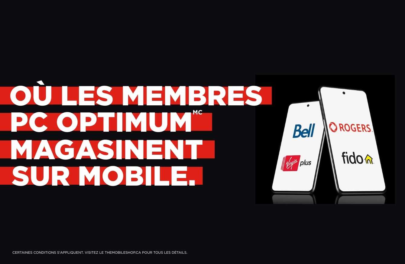 Le meilleur endroit pour les membres PC Optimum pour acheter des appareils mobiles