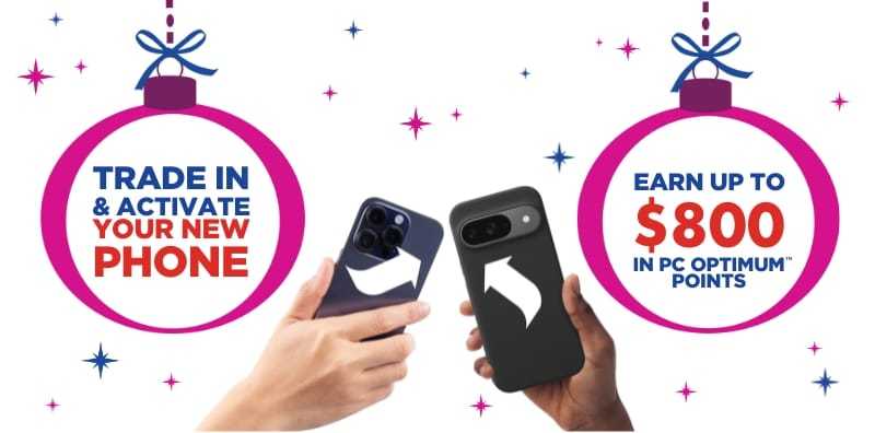 Trade in your phone and earn up to 800,000 points with a new activation